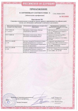 2021.06.12 Бийск - Химтраст. Приложение к сертификату полемерные покрытия и система компонентов для получения полимерных покрытий. Соответствует требованиям